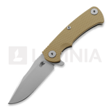 Hinderer - Project X Clip Point Tri-Way Stonewash Coyote G10