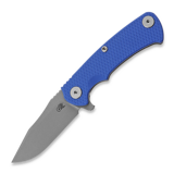 Hinderer - Project x Magnacut Clip Point Tri-Way Working Finish Blue G10