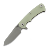 Hinderer - Project X Magnacut Sheepsfoot Working Finish Transluscent Green G-10