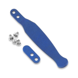Hinderer - Solid Pocket Clip & Filler Tab Set Titanium Battle Blue