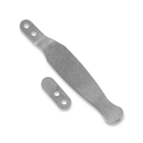 Hinderer - Solid Pocket Clip & Filler Tab Set Titanium Stonewash