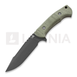 Hinderer - The Ranch 3V, harpoon spanto green micarta