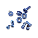 Hinderer - XM-18 3.5 Complete Hardware Kit Ti, blau