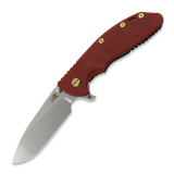 Hinderer - XM-24 4.0 S45VN Slicer Hollow Tri-Way Battle Bronze, Red G10