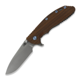 Hinderer - XM-24 4.0 S45VN Slicer Hollow Tri-Way Battle Light Blue, Textured Walnut