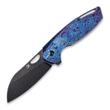 Kansept Knives - Model 6 Timascus/Black Anodized Ti