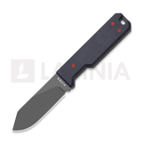 Kizer Cutlery - Abrams CPM 3V, Blue/Red Richlite & Carbon Waves, Matte DLC Ultra