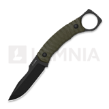 Kizer Cutlery - Billy Bones AEB-L, Olive Green G-10, Black PVD & Stonewash