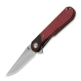Kizer Cutlery - Comet, Red Denim Micarta, Satin