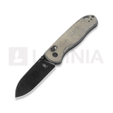 Kizer Cutlery - Drop Bear Green Micarta, Black Stonewash