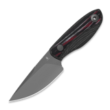 Kizer Cutlery - Finch AEB-L, Black Micarta & Multicolor Reconstituted Wood, Stonewash PVD