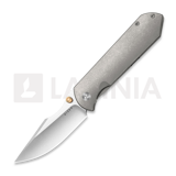 Kizer Cutlery - Harpoon Fold Elmax, Gray Titanium, Stonewash/Satin