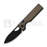 Kizer Cutlery - Little Ringbo AEB-L, Brown Aluminum, Black Stonewash