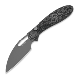 Kizer Cutlery - Masu 14C28N, Black/Gray Vortex Micarta, Gray PVD
