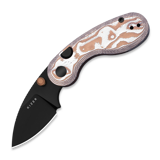Kizer Cutlery - Microbe 14C28N, Orange Glass Fiber, Black PVD
