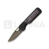 Kizer Cutlery - Militaw, Black Titanium/Purple Haze Fatcarbon