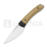 Kizer Cutlery - Momo Fix 3 S35VN, Brown Norplex Ultrex & Carbon Fiber, Satin