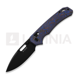 Kizer Cutlery - Outposter Nitro-V, Purple Vortex Micarta, Black PVD