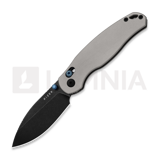 Kizer Cutlery - Phoca CD 14C28N, Gray Aluminum, Black Stonewash