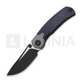 Kizer Cutlery - Pioneer Drop Point, Blue Canyon Richlite & Titanium, PVD