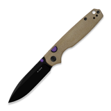 Kizer Cutlery - Pokiman BLL AEB-L, Brown Micarta, Black PVD