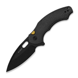 Kizer Cutlery - Roach XL 14C28N, Black Micarta, Stonewash Black PVD