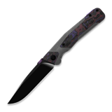 Kizer Cutlery - Sable Chief K390, Purple Haze CF & Dark Grey Ti, Matte DLC Ultra