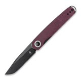 Kizer Cutlery - Squidward Linerlock Purple, Red Richlite