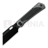 Kunwu Knives - Cochise - DLC - Titanium + Carbon Fiber Inlay