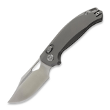 Kunwu Knives - Django - Orange Peel Texture Ti - Satin