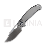 Kunwu Knives - Django XL - Satin - Titanium, Orange Peel Texture