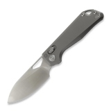 Kunwu Knives - Pulsar - Satin - Titanium, Orange Peel Texture