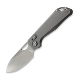 Kunwu Knives - Pulsar XL - Orange Peel Texture Ti - Satin