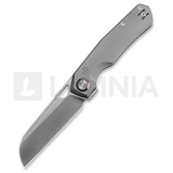 Kunwu Knives - TAO Sheepsfoot - Orange Peel Texture Ti - Satin