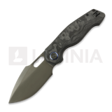 Kunwu Knives - Verta Gringo - DLC - Carbon Fiber, melns