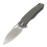 Kunwu Knives - Zen Compact - Satin - Titanium, Orange Peel Texture