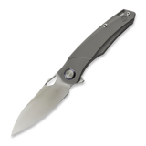 Kunwu Knives - Zen - Satin - Titanium, Orange Peel Texture