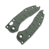 Lex Custom International - Microtech Auto Stitch Ti Scales - Cerakote Charcoal Green