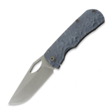 McNees Custom Knives - Little Dixon, Blue/Bronze Rock Titanium