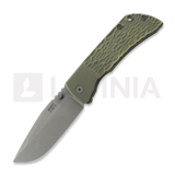 McNees Custom Knives - MAC2 3.5 - ATOMIC DP - GRN/BRZ - JIGGED BLSTR - SG