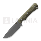 McNees Custom Knives - Ridge Runner - Atomic - Green Micarta