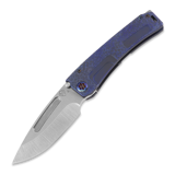 Medford - Marauder-H S35VN, Brushed Blue "Hammered"