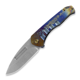 Medford - Praetorian Slim, S45VN Tumbled DP Blade, "Solar Flare"