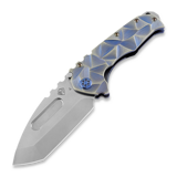 Medford - Praetorian T, S45VN Tumbled Tanto, Stained Glass-Blue
