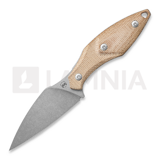 Mercury - Hawky - M390 - Natural Canvas Micarta