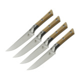Microtech - 4,5" Steak Knife Set Bolstered - Stonewash - Coyote G10