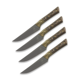 Microtech - 4 Piece Steak knife Signature Series Livewire Carbon DLC