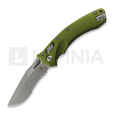 Microtech - Amphibian Apocalyptic Partial Serrated, Fluted OD Green