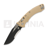 Microtech - Amphibian Black Tan, lame &agrave; dents