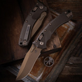 Microtech - Amphibian, Fluted Dark Burnt Bronzed Apocalyptic